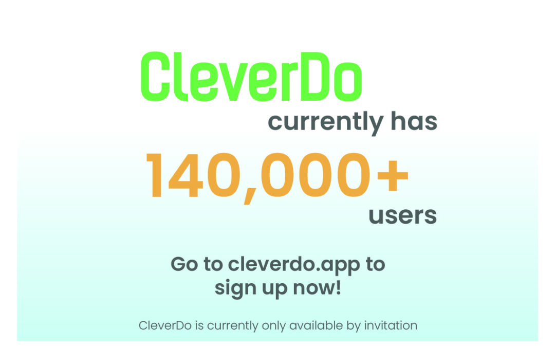 CleverDo has over 140,000 users!
