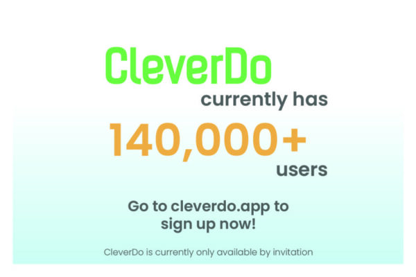 CleverDo has over 140,000 users!